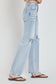 RISEN Full Size High Rise Distressed Wide Leg Jeans